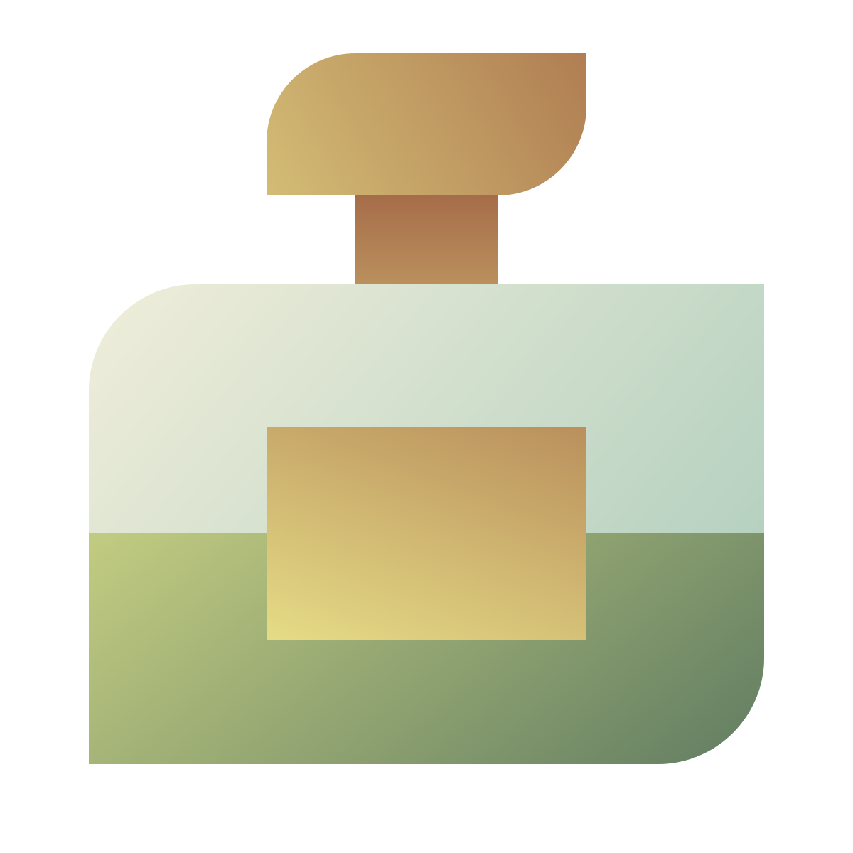 deco color style perfume bottle icon