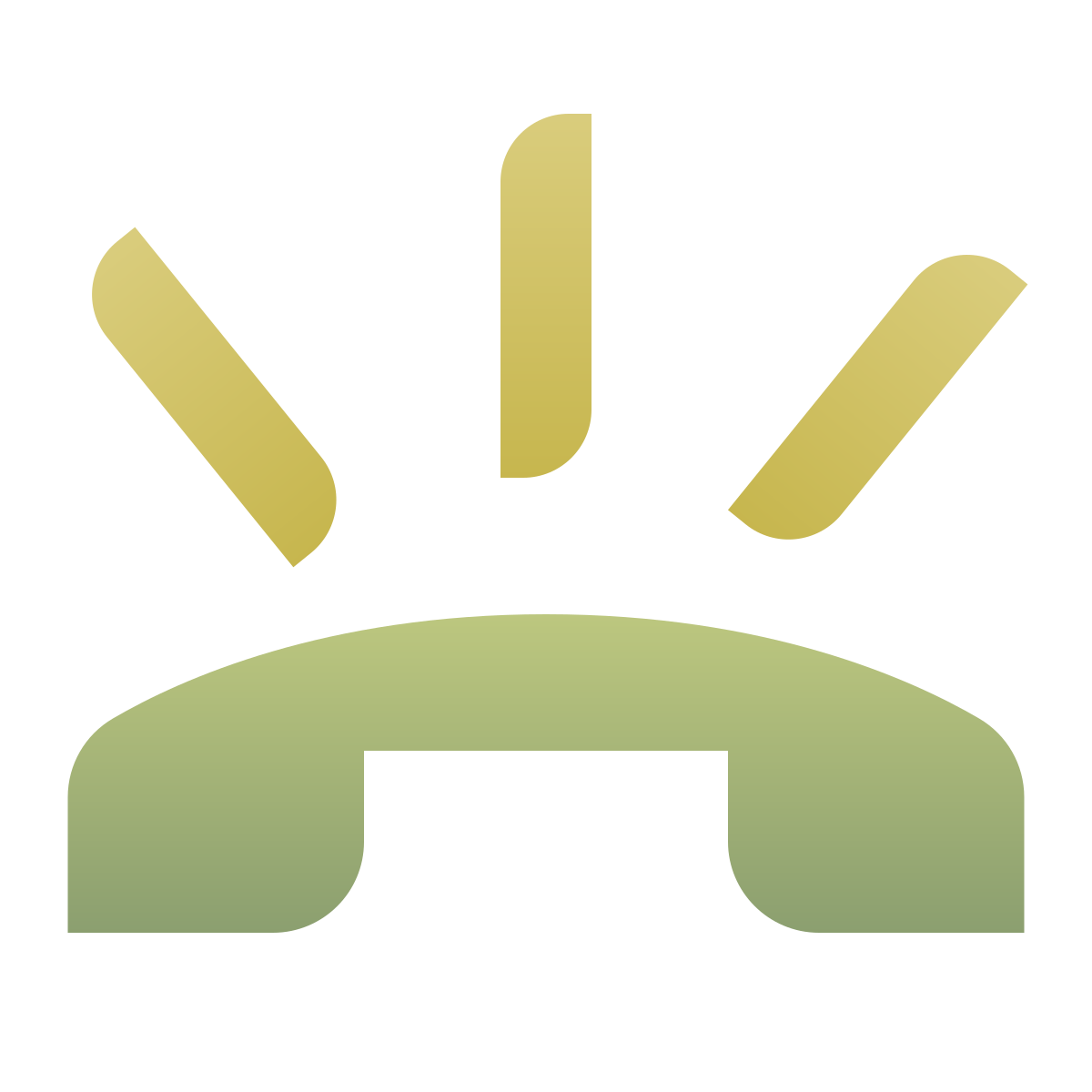deco color style phone ringing icon