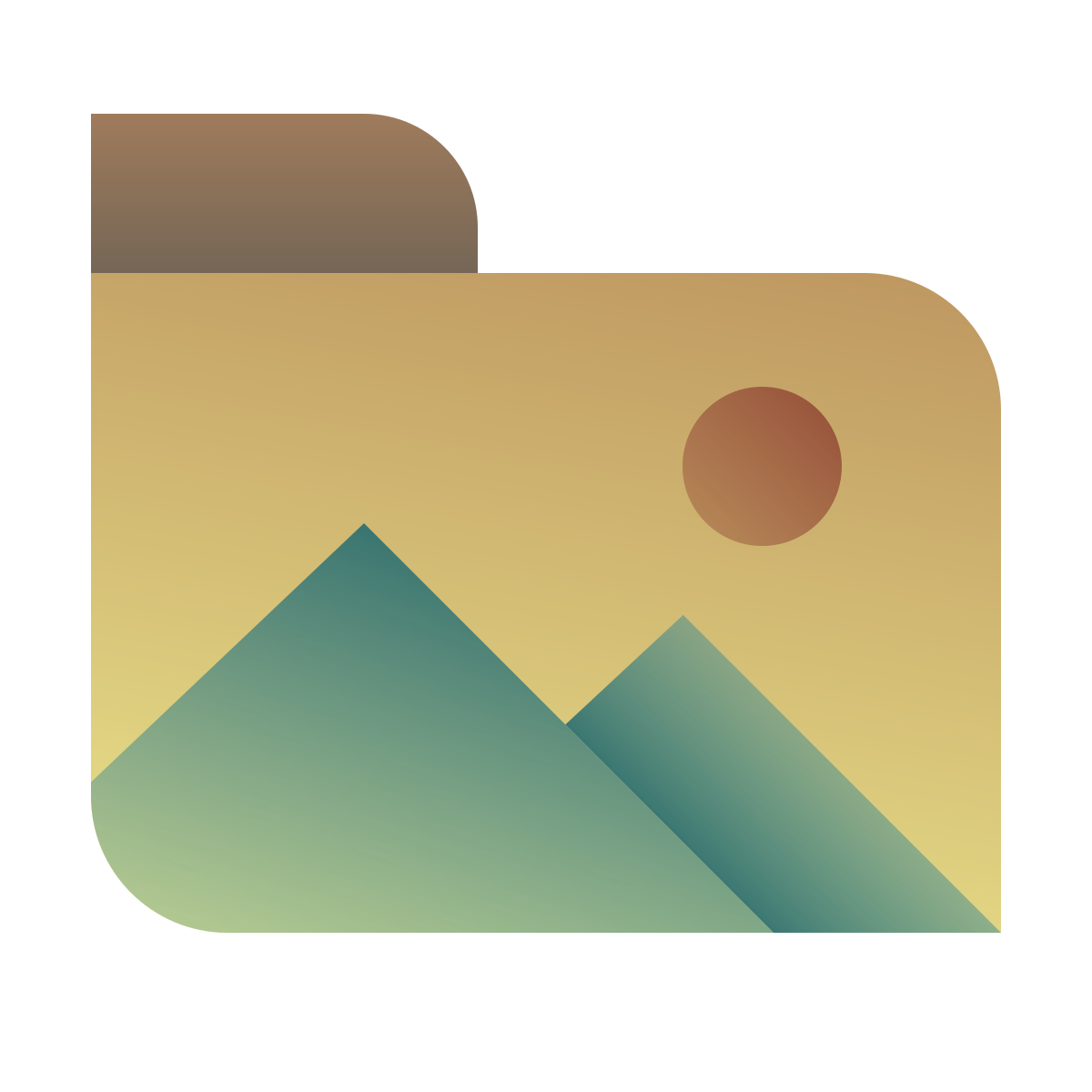 deco color style pictures folder icon