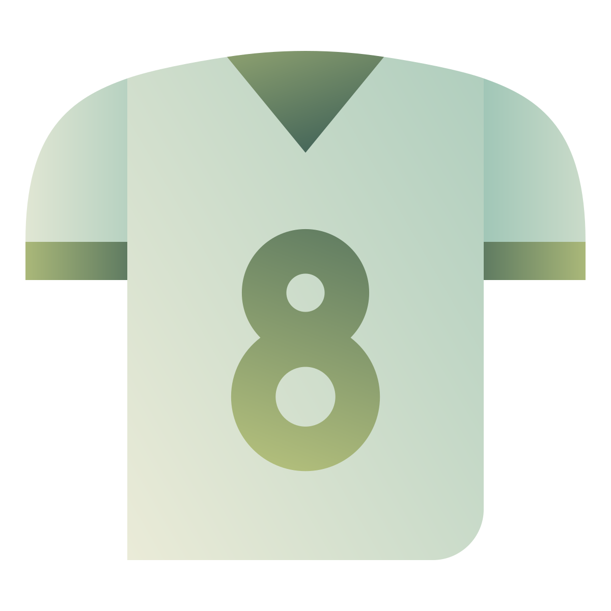 deco color style player shirt icon