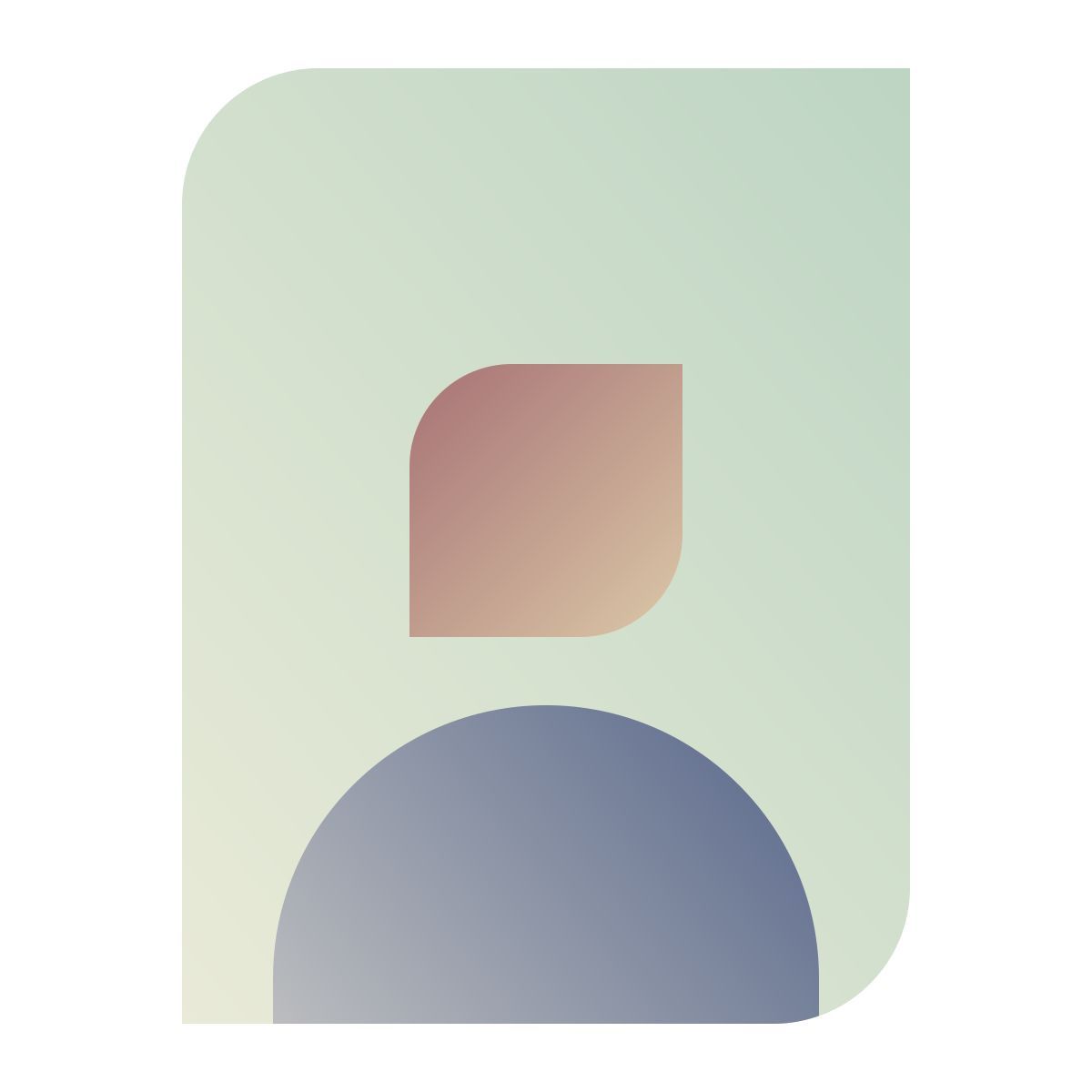 deco color style portrait icon