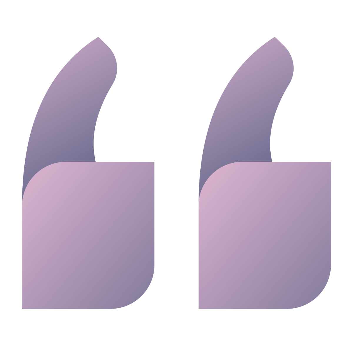 deco color style quote left icon
