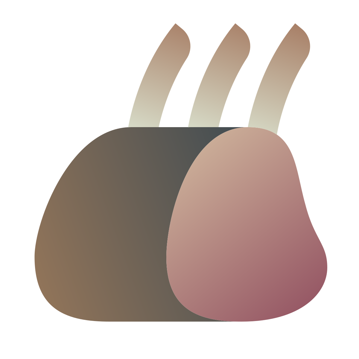deco color style rack of lamb icon