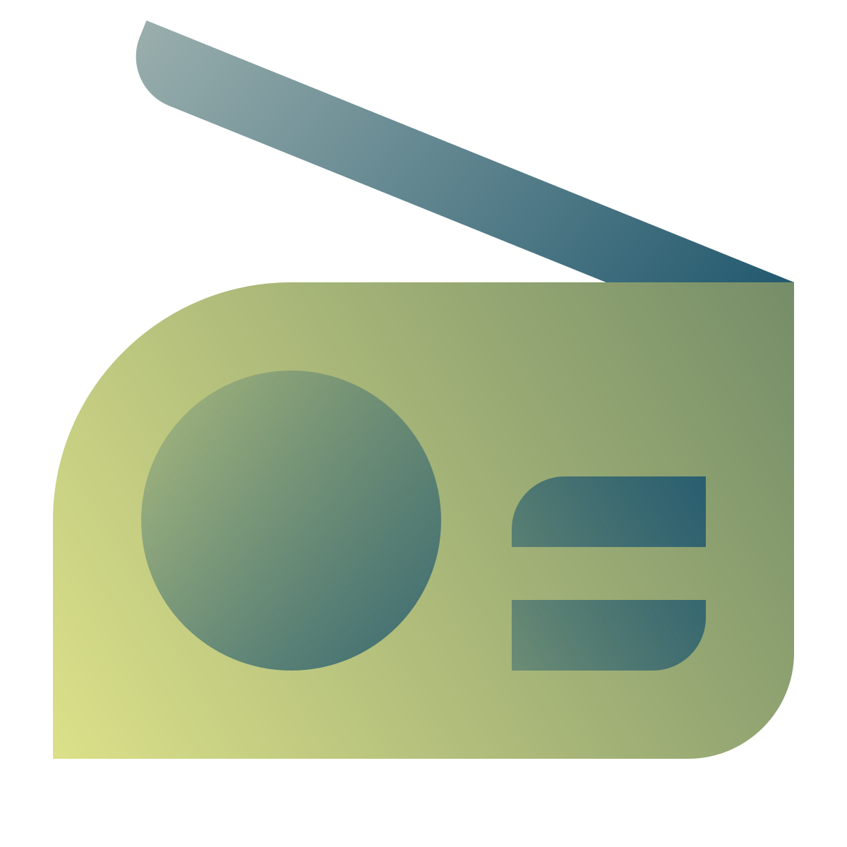 deco color style radio icon