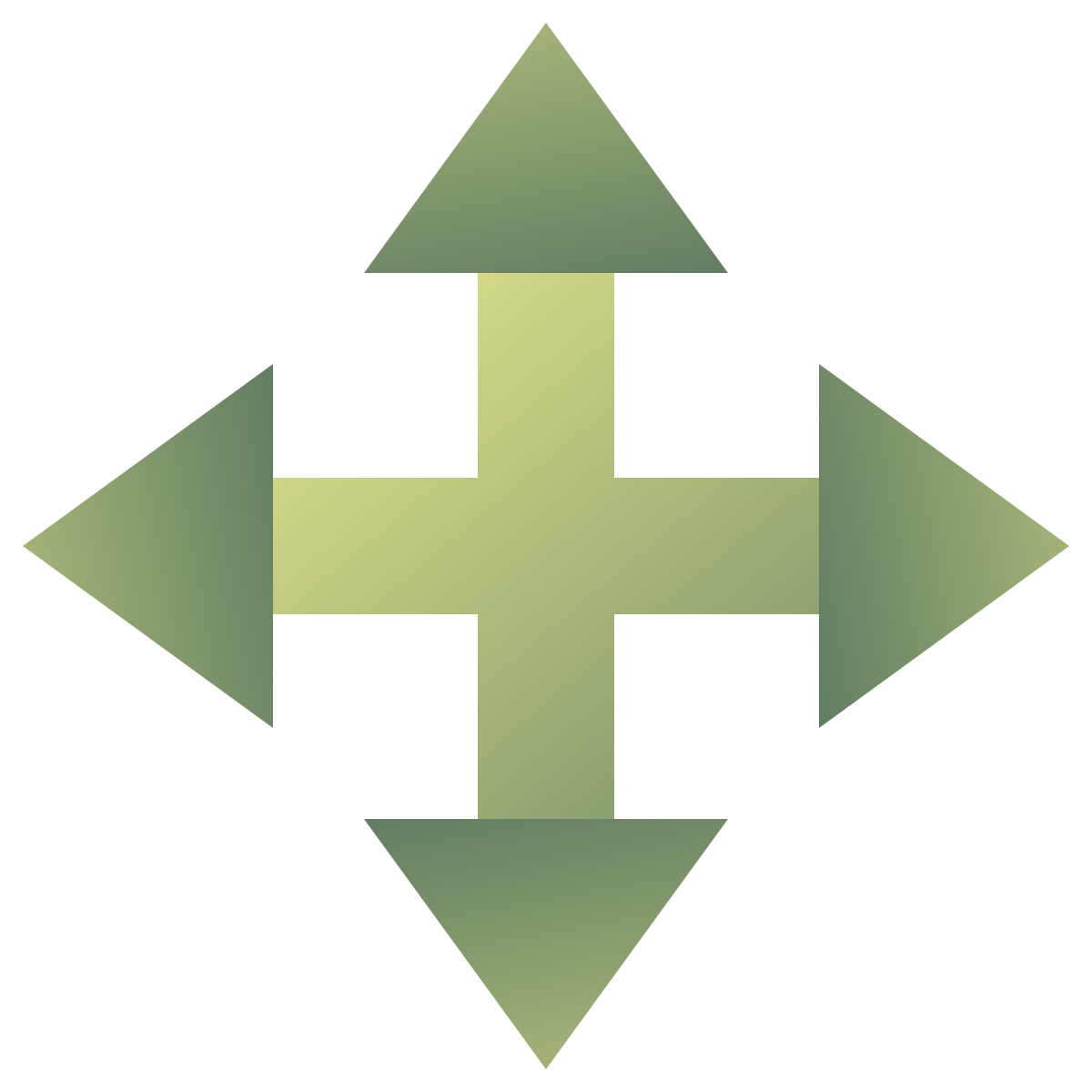 deco color style resize four directions icon