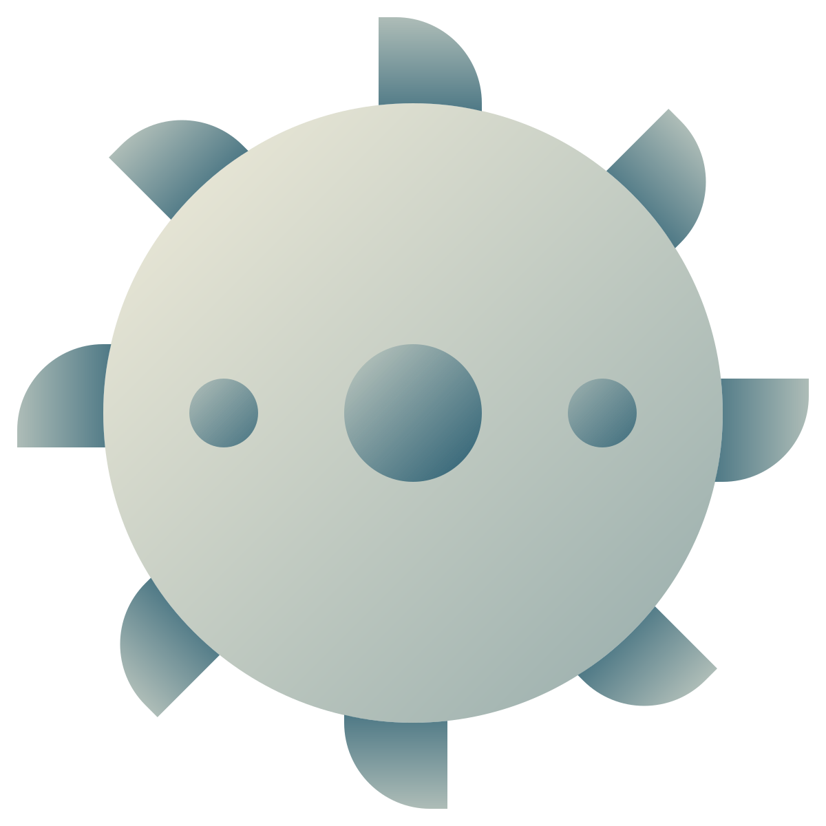 deco color style saw blade icon