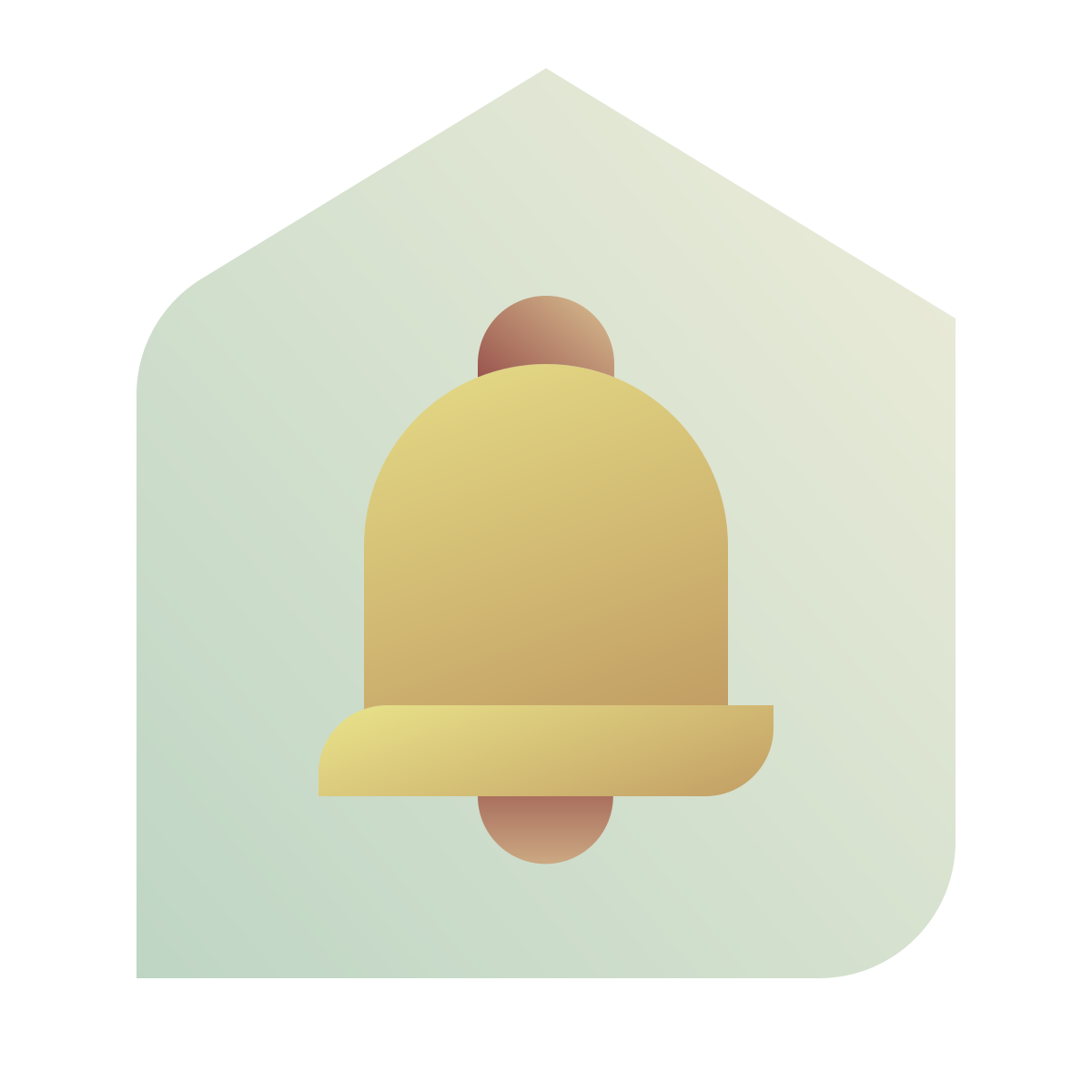 deco color style secured by alarm system icon