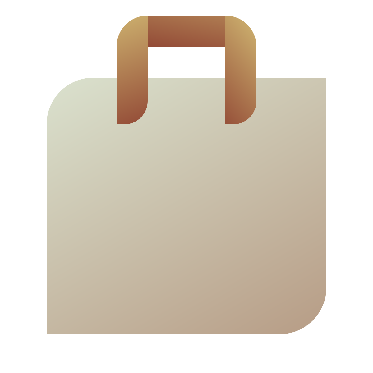 deco color style shopping bag icon