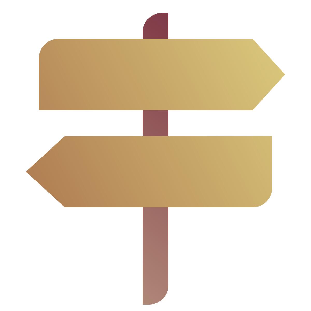 deco color style signpost icon