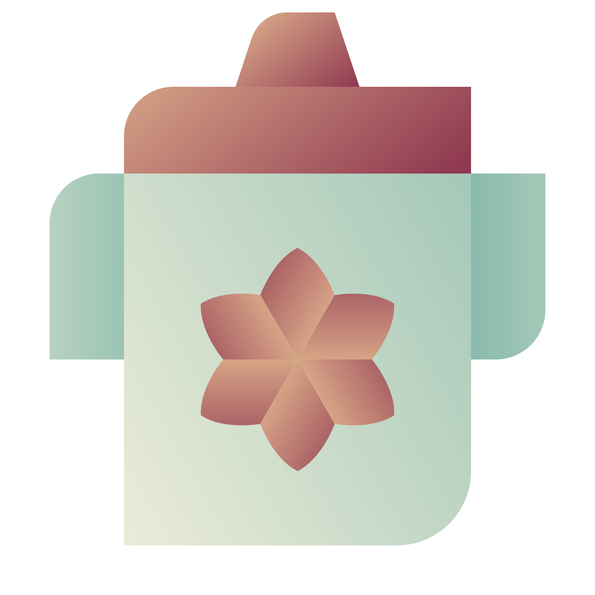 deco color style sippy cup icon