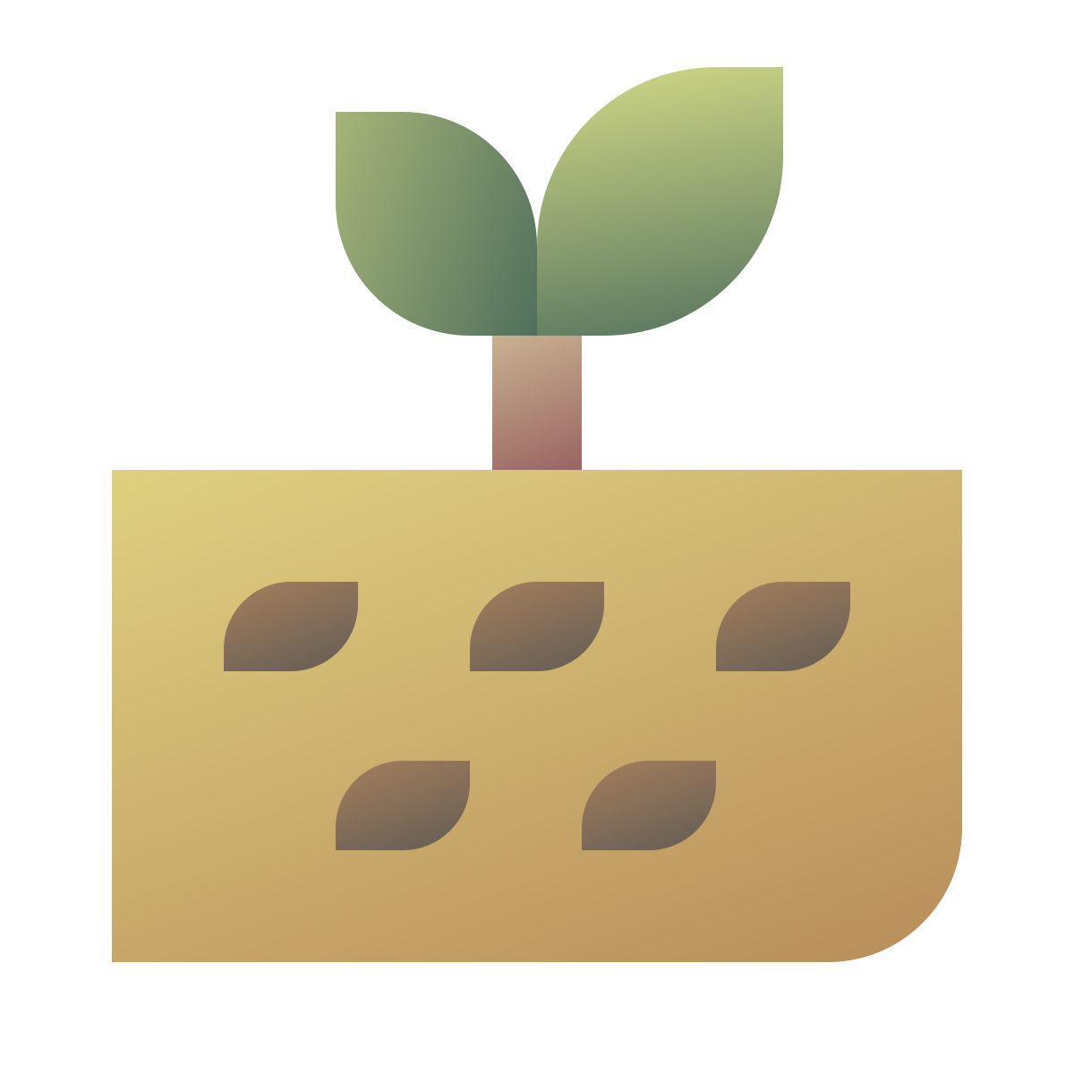 deco color style soil icon