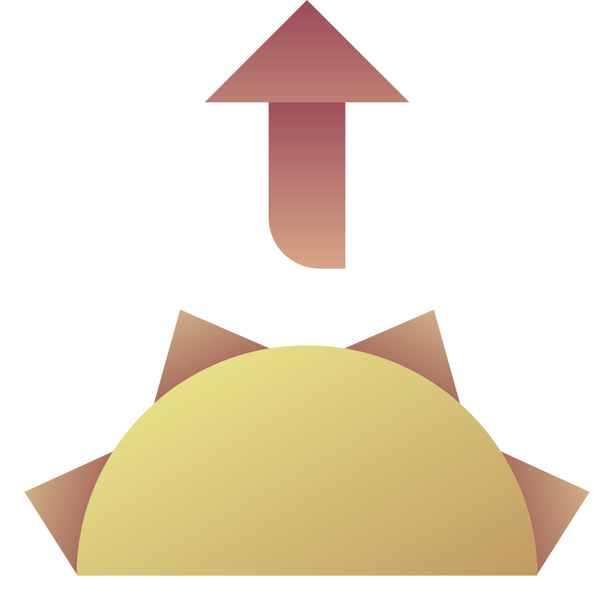deco color style sunrise icon