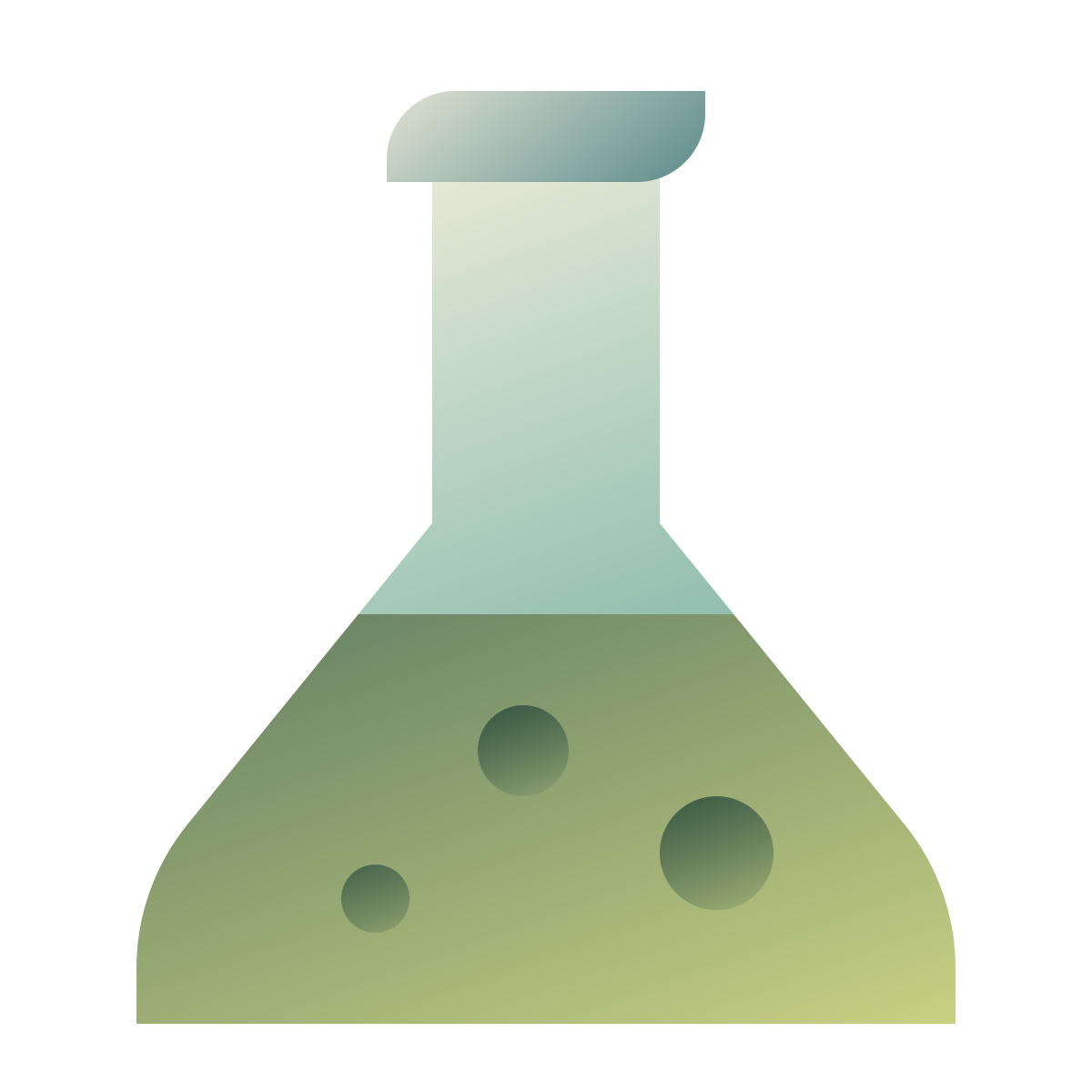 deco color style test tube icon
