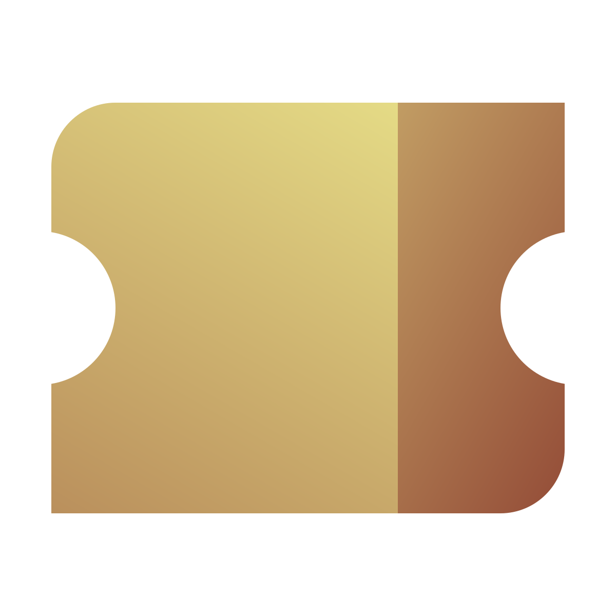 deco color style ticket icon
