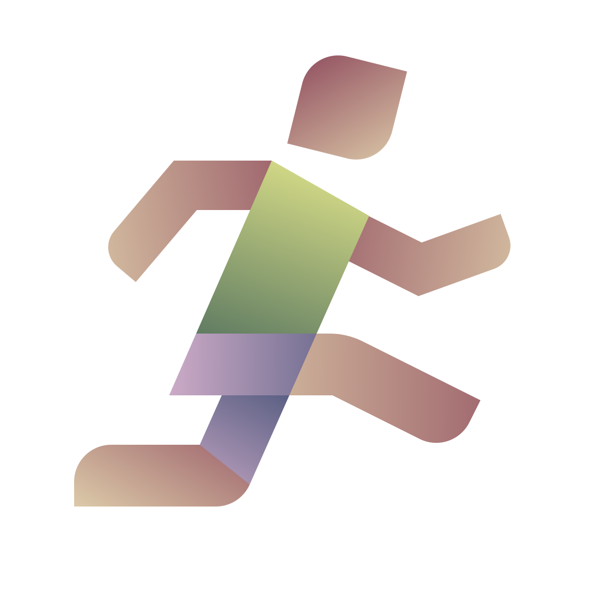 deco color style track and field icon
