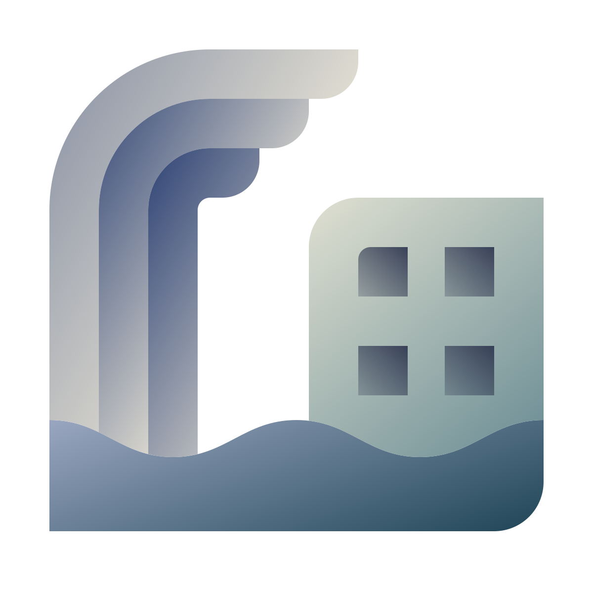 deco color style tsunami icon