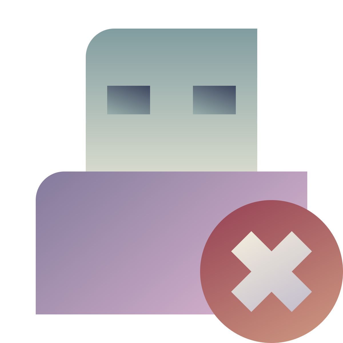 deco color style usb desconectado icon