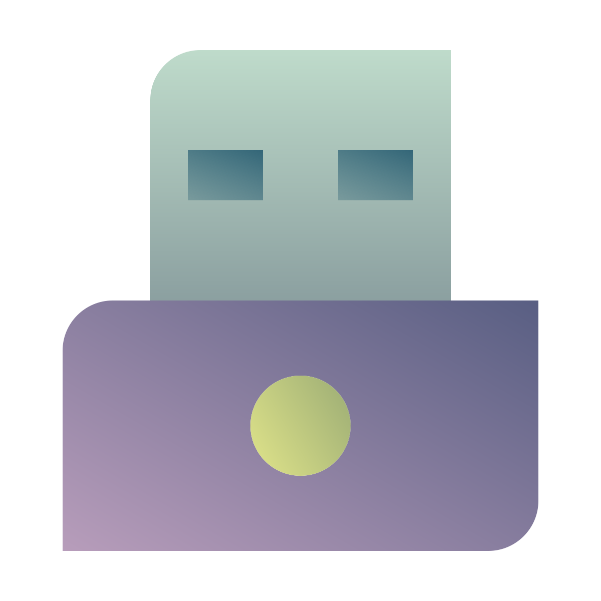deco color style usb on icon