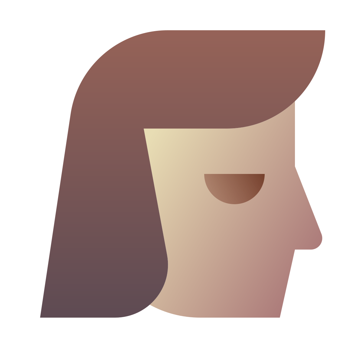 deco color style user female icon