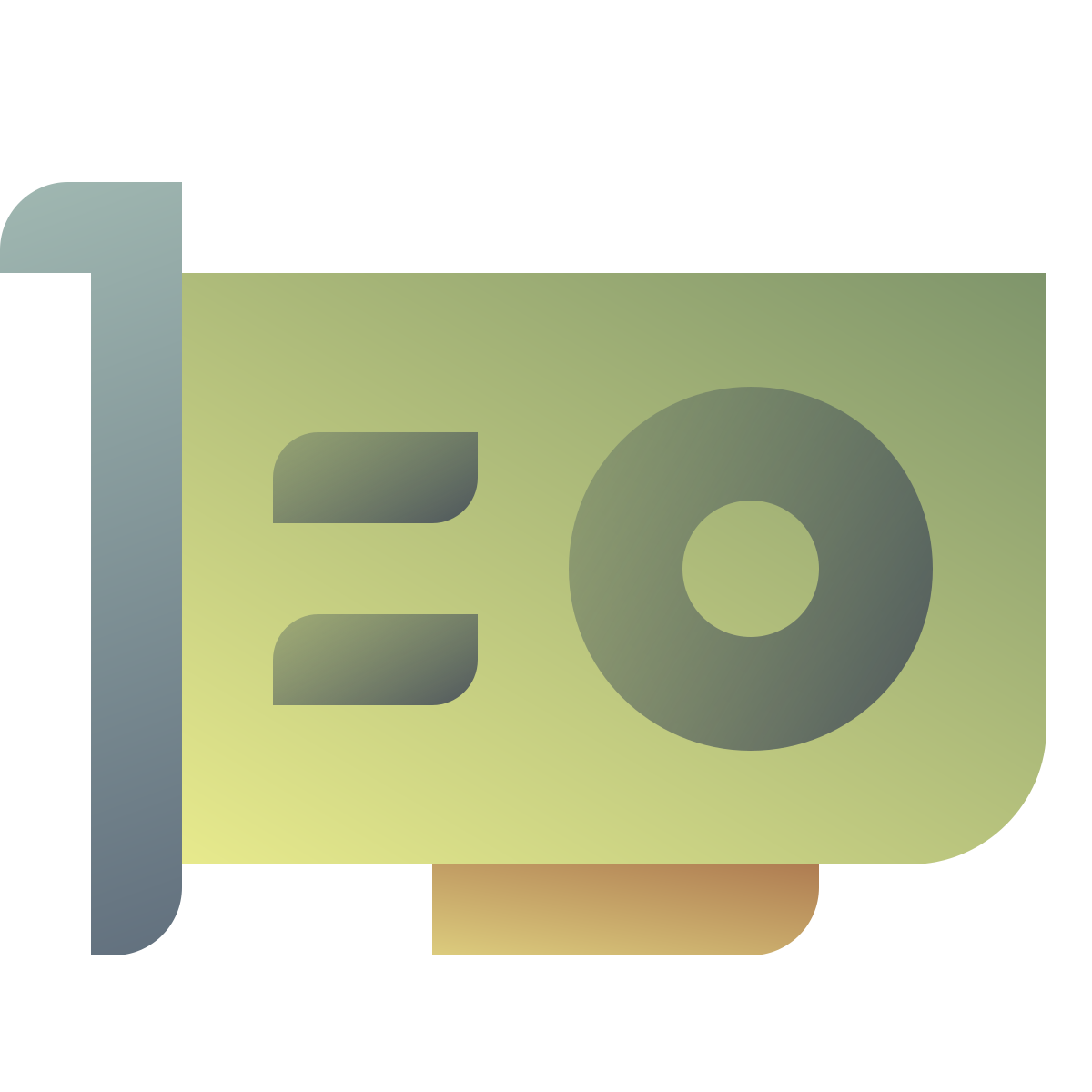 deco color style video card icon