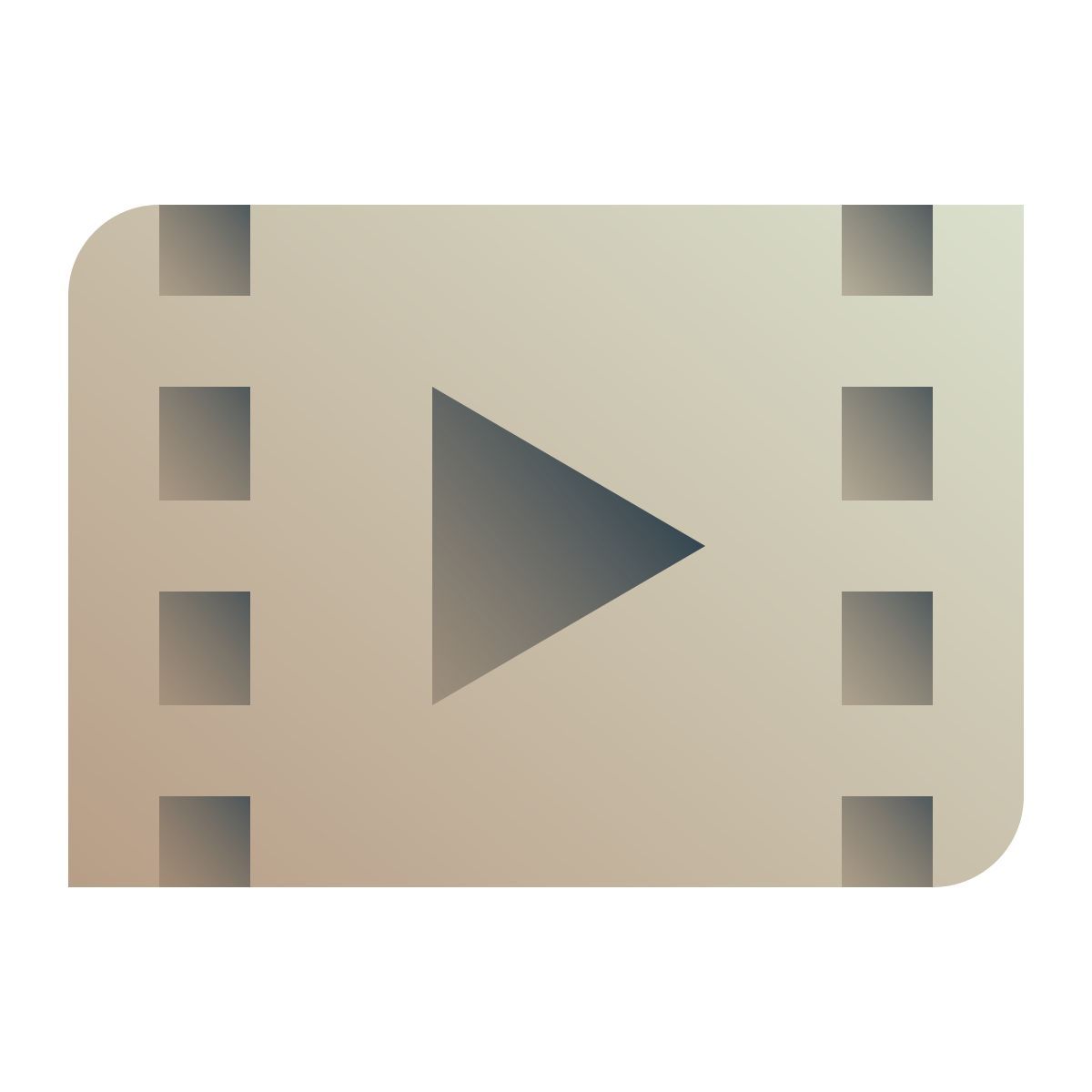 deco color style video icon