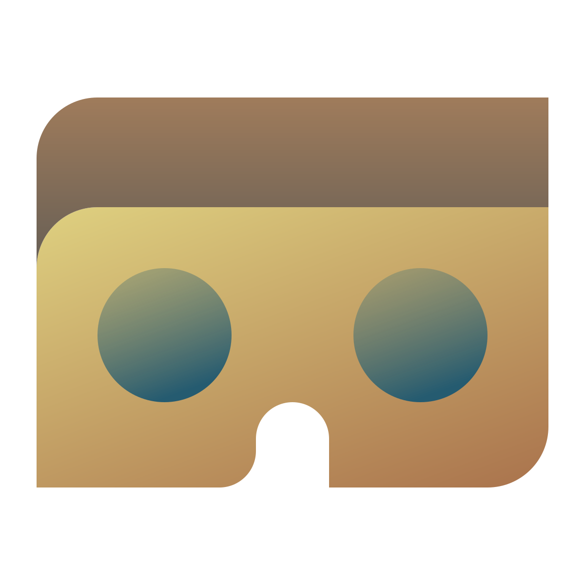deco color style virtual reality icon