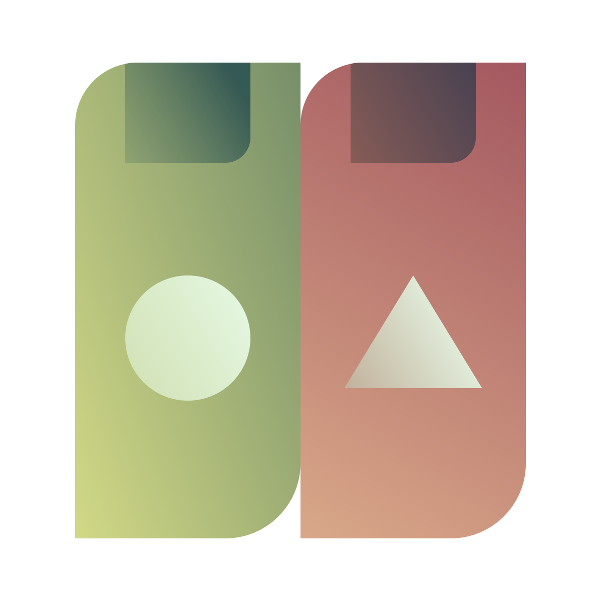 deco color style waste separation icon