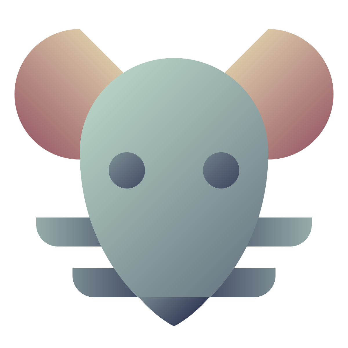 deco color style year of rat icon