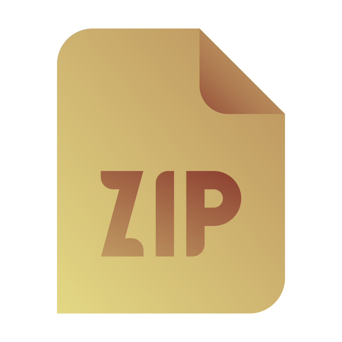 deco color style zip icon