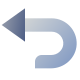 u turn-to-left icon