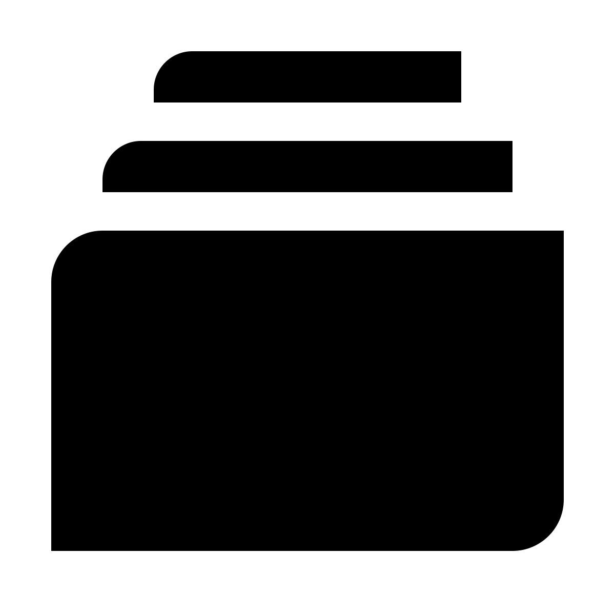 deco glyph style albums icon