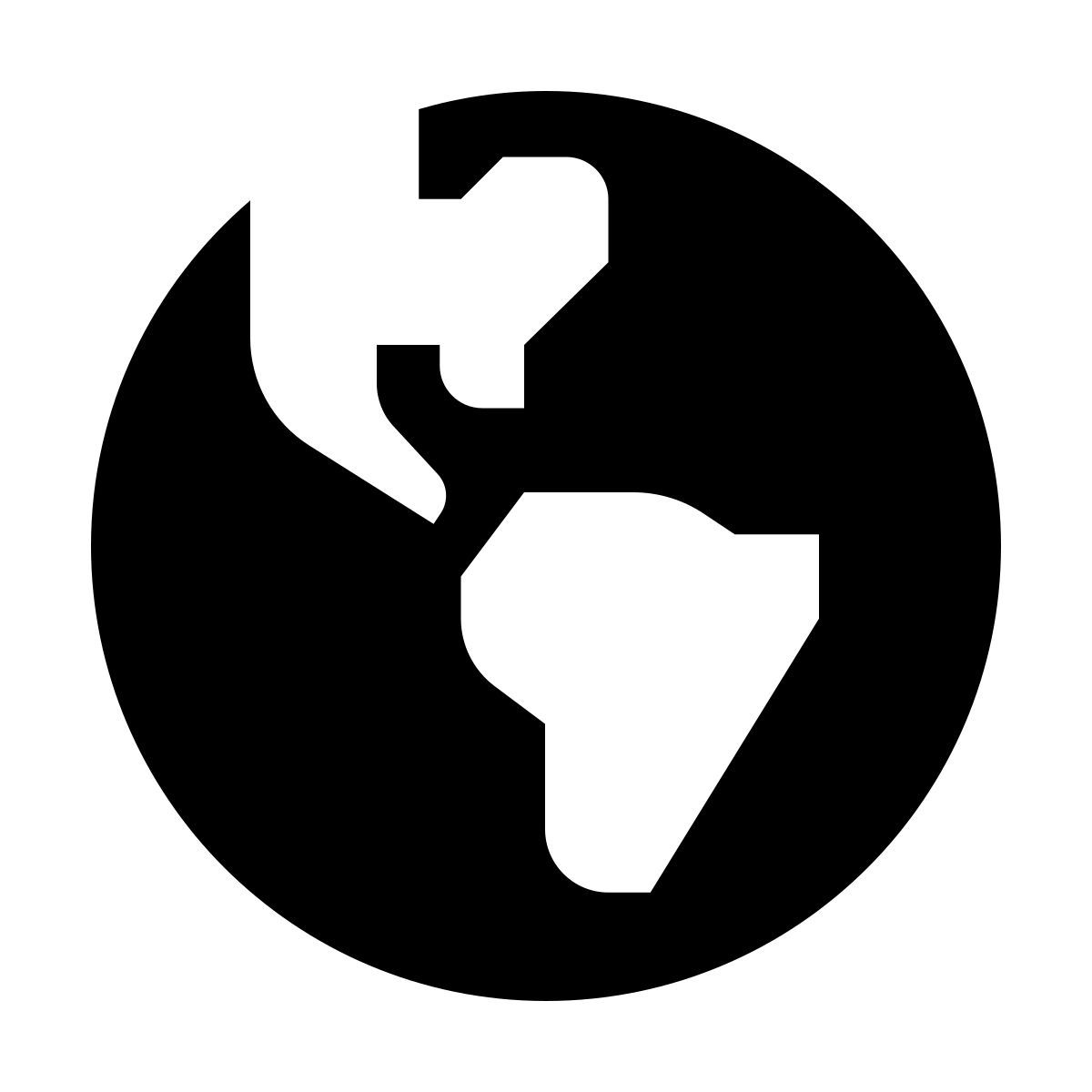 deco glyph style america icon