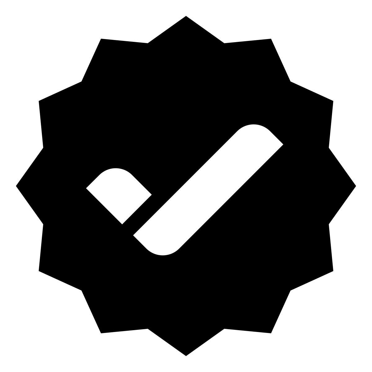 deco glyph style aprobación icon