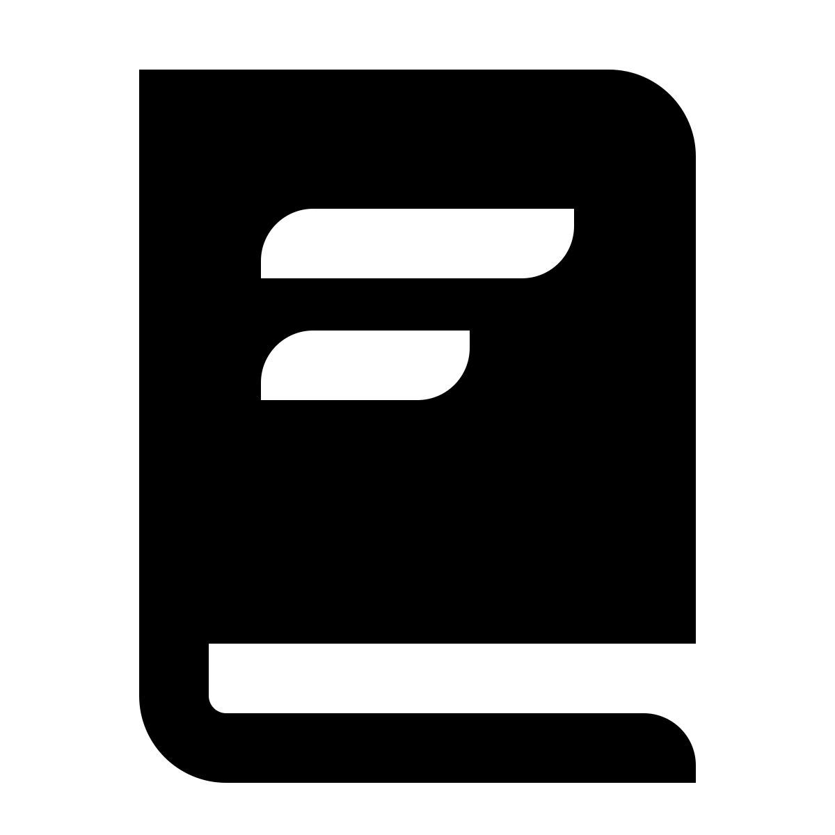 deco glyph style livro icon