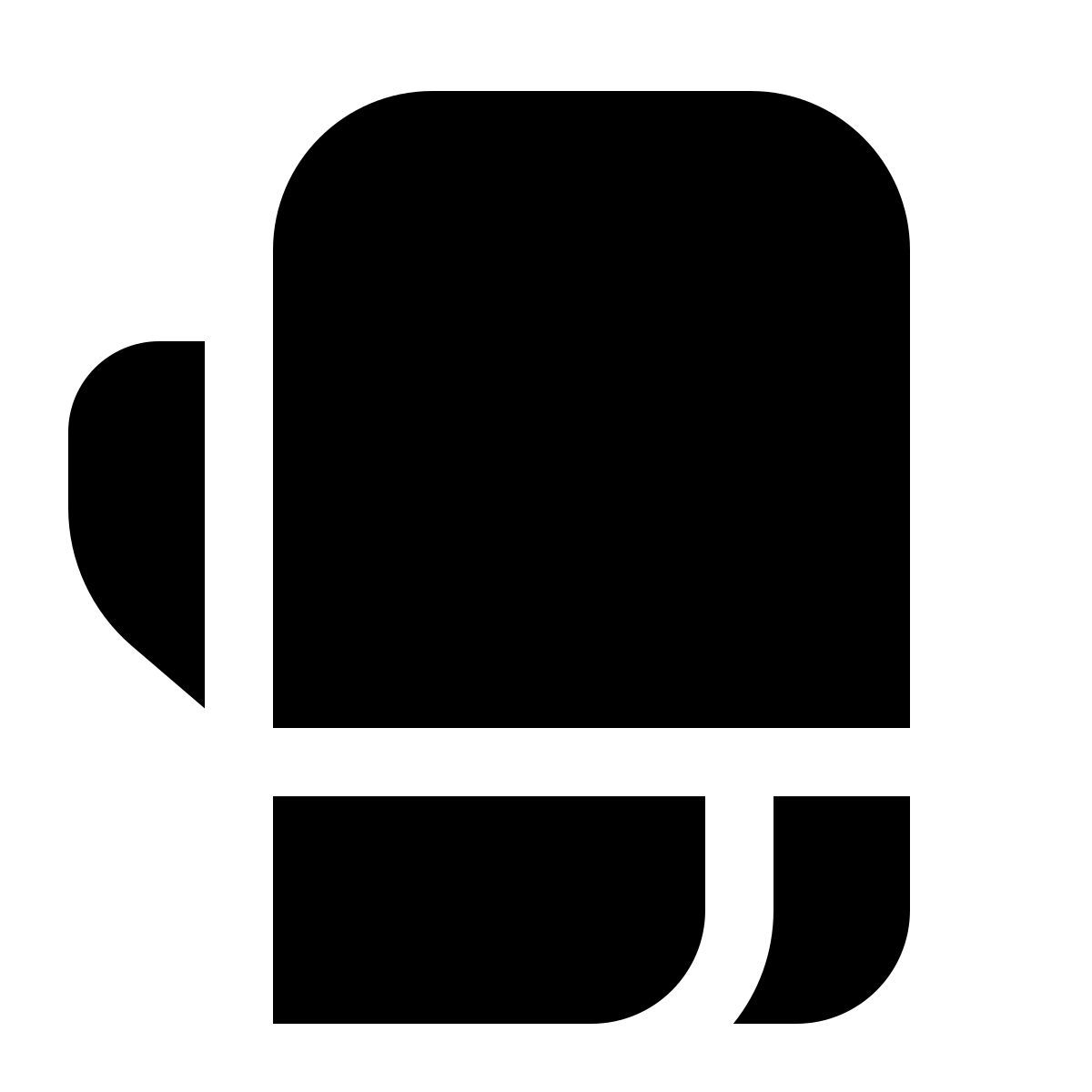 deco glyph style boxing glove icon