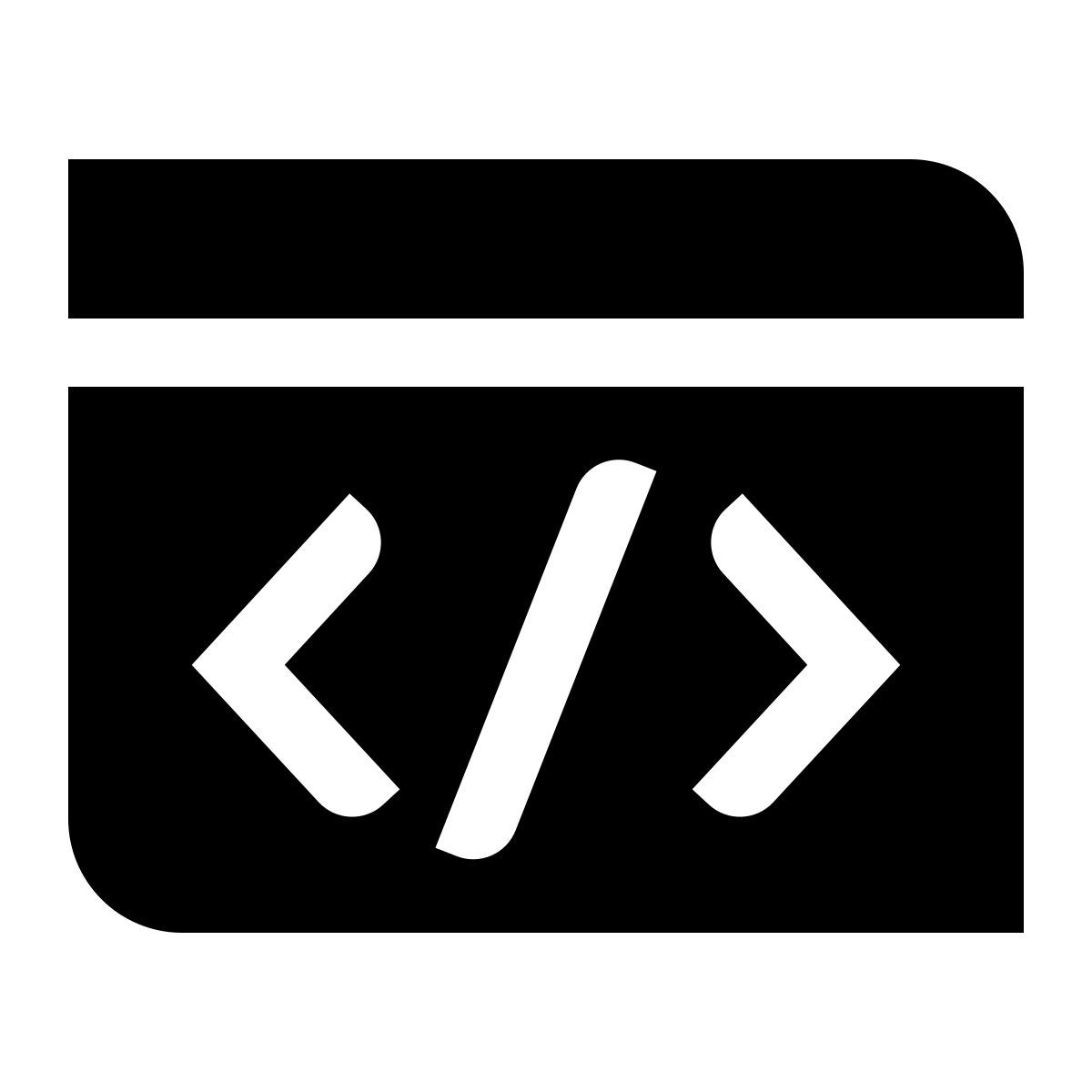 deco glyph style code icon