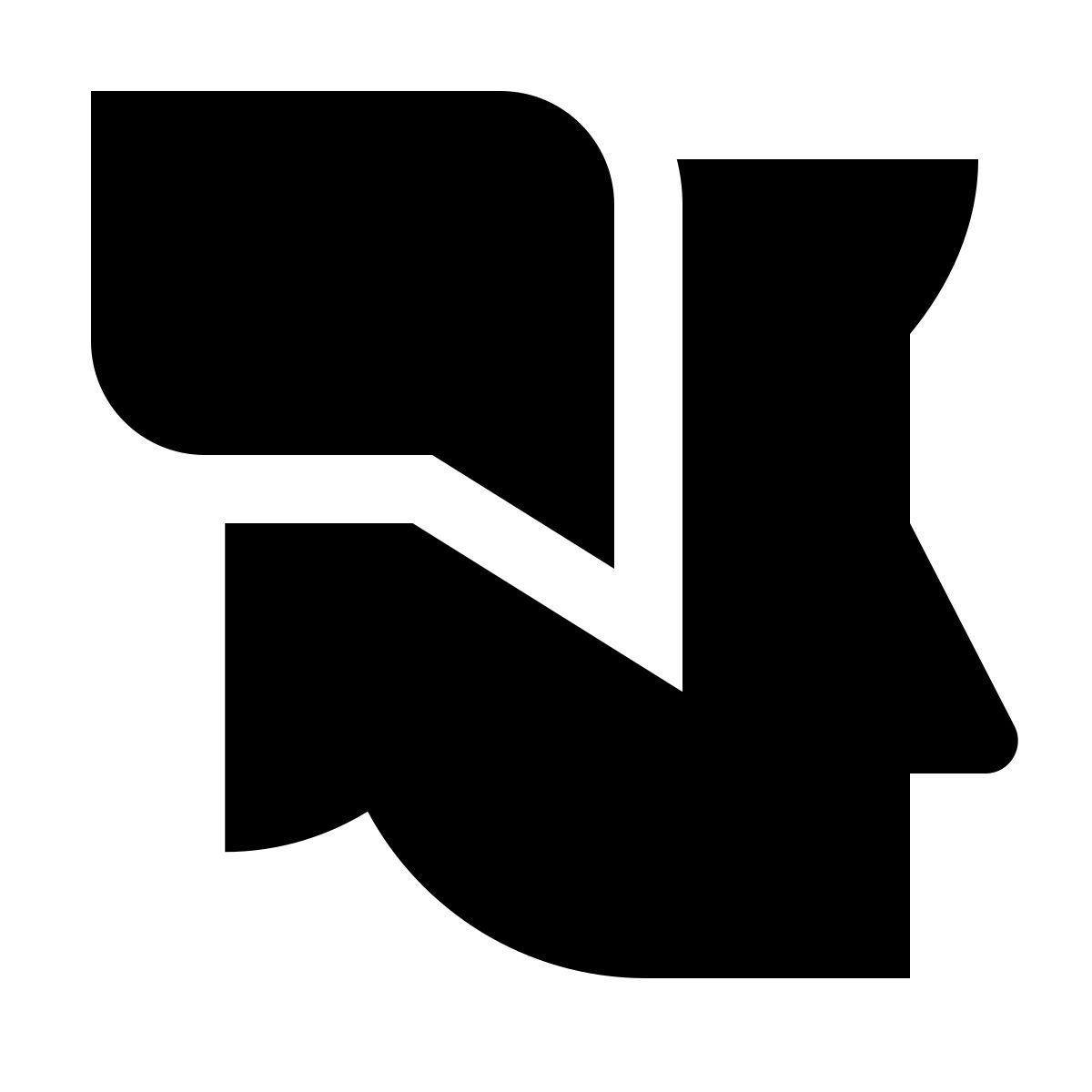 deco glyph style 대화 기술 icon