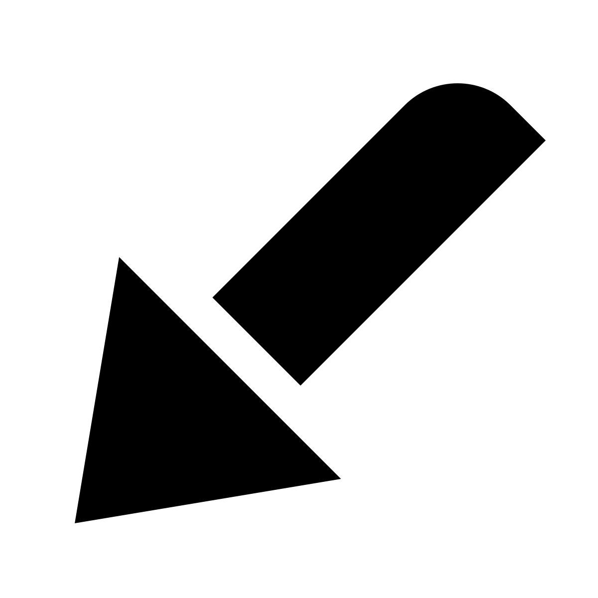 deco glyph style 왼쪽 아래로 icon