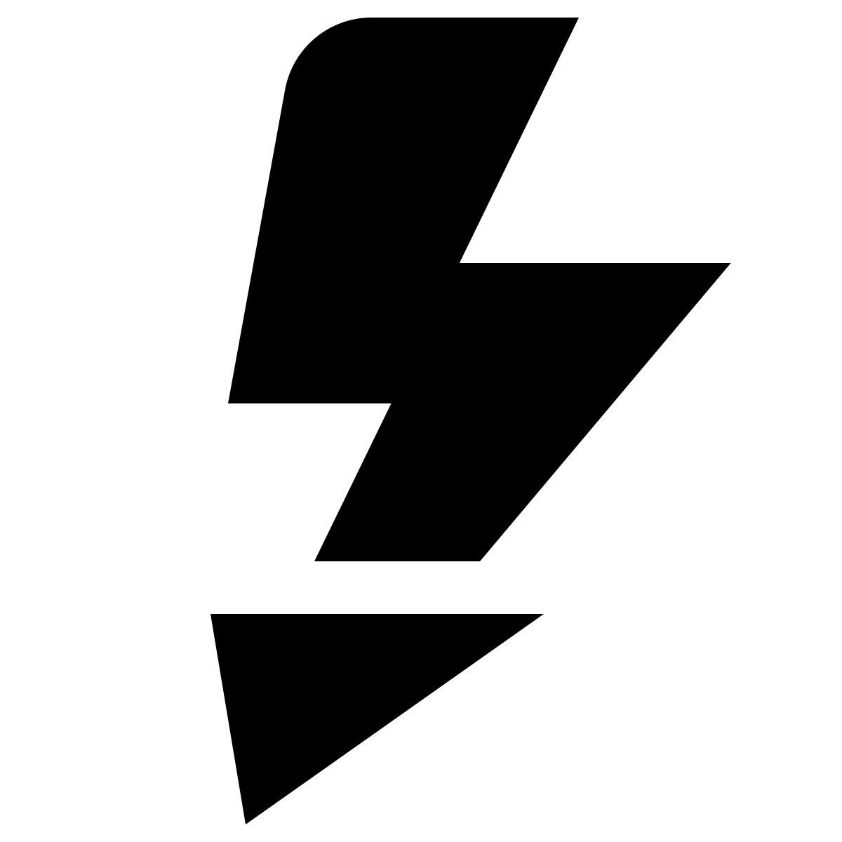 deco glyph style 전기 icon