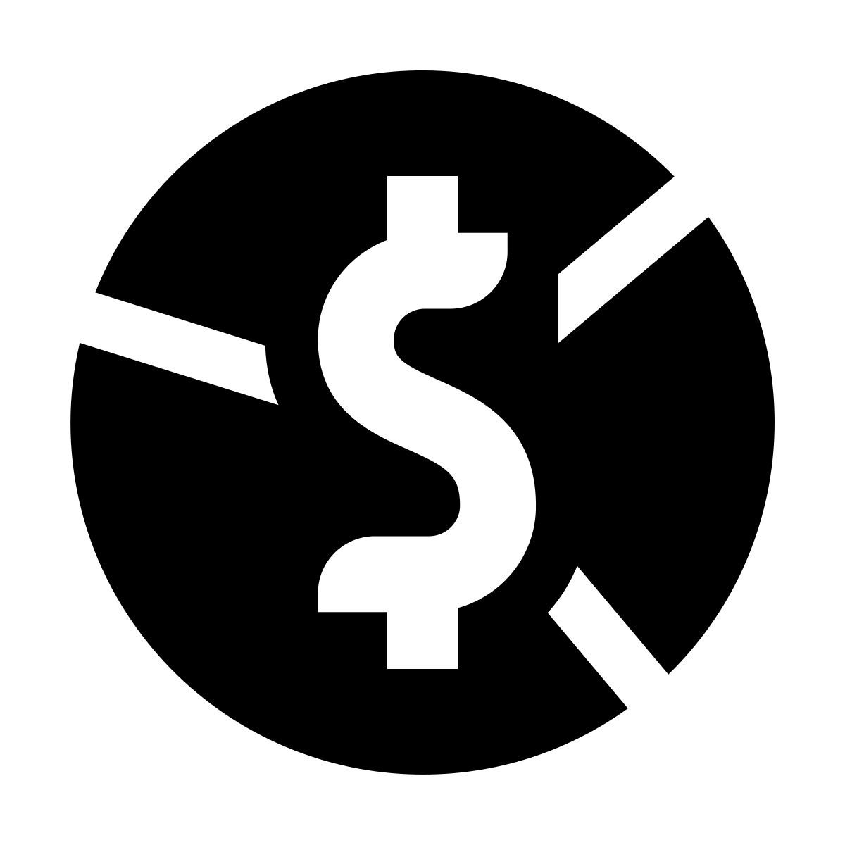 deco glyph style contabilidad de fondos icon