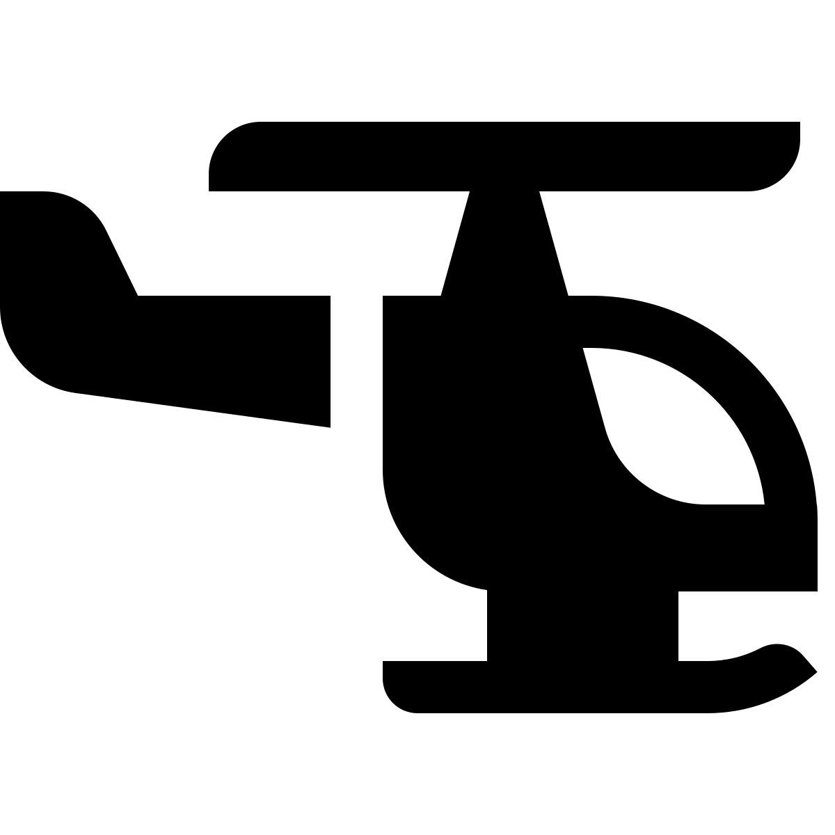 deco glyph style helicopter icon