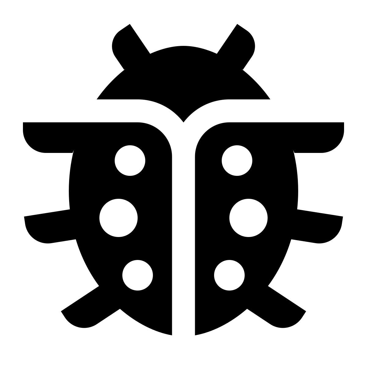 deco glyph style marienkäfer icon