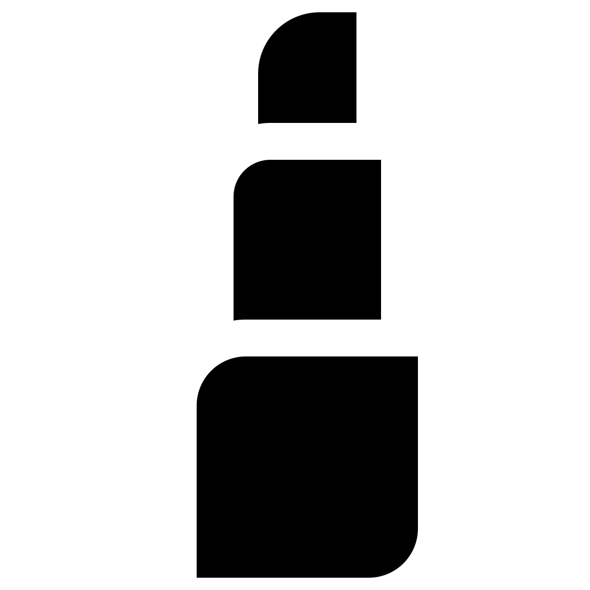 deco glyph style lipstick icon