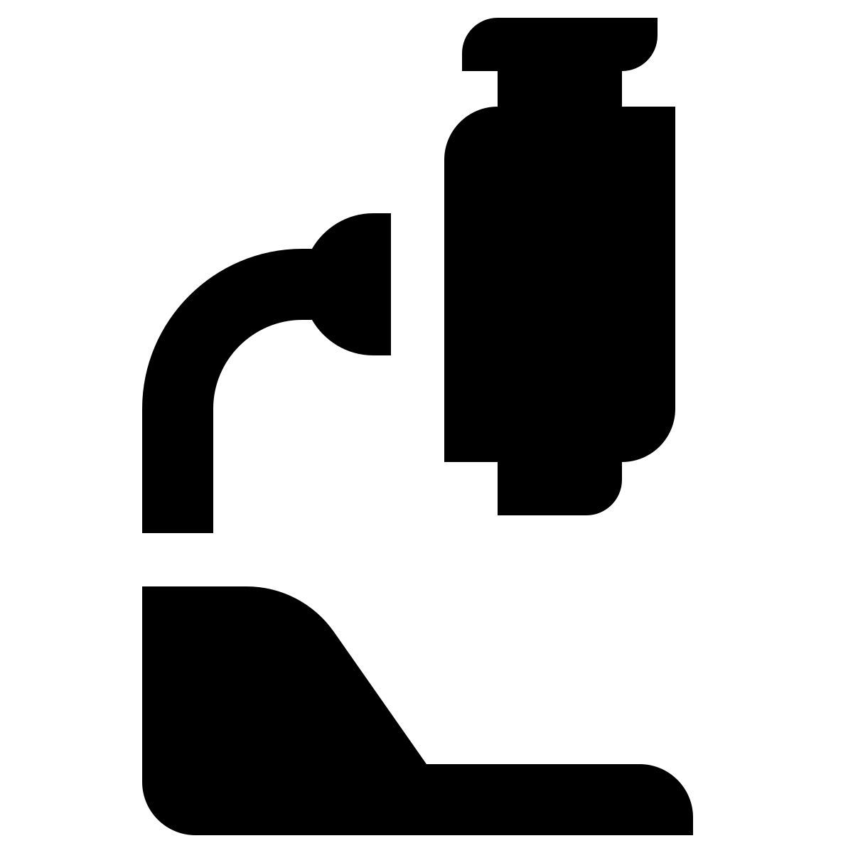 deco glyph style 현미경 icon