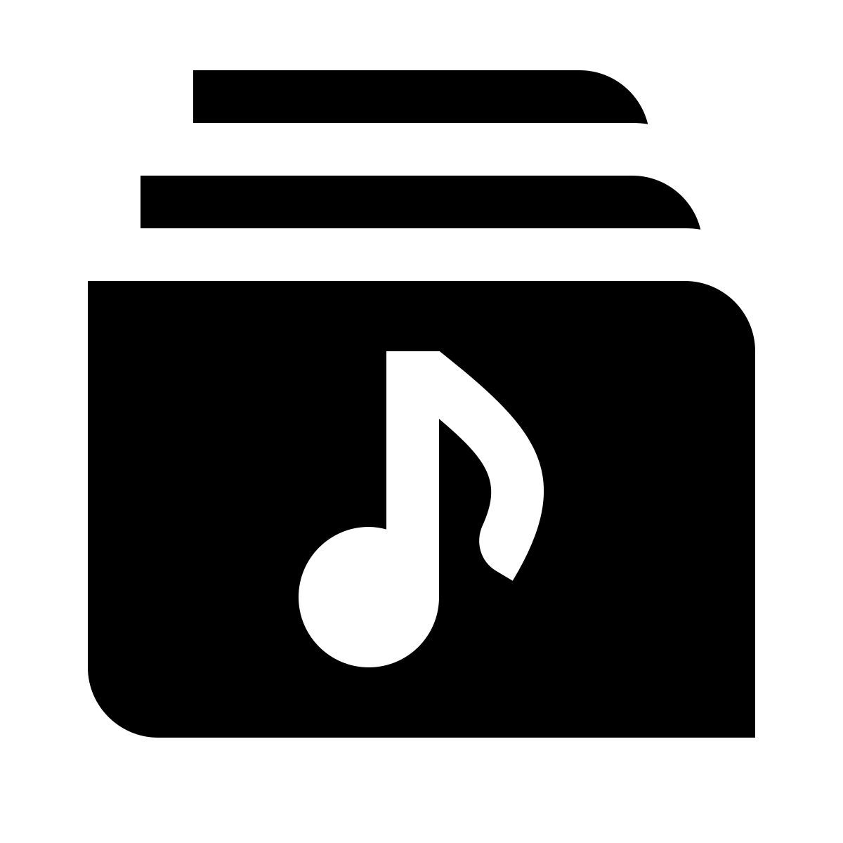 deco glyph style musikbibliothek icon