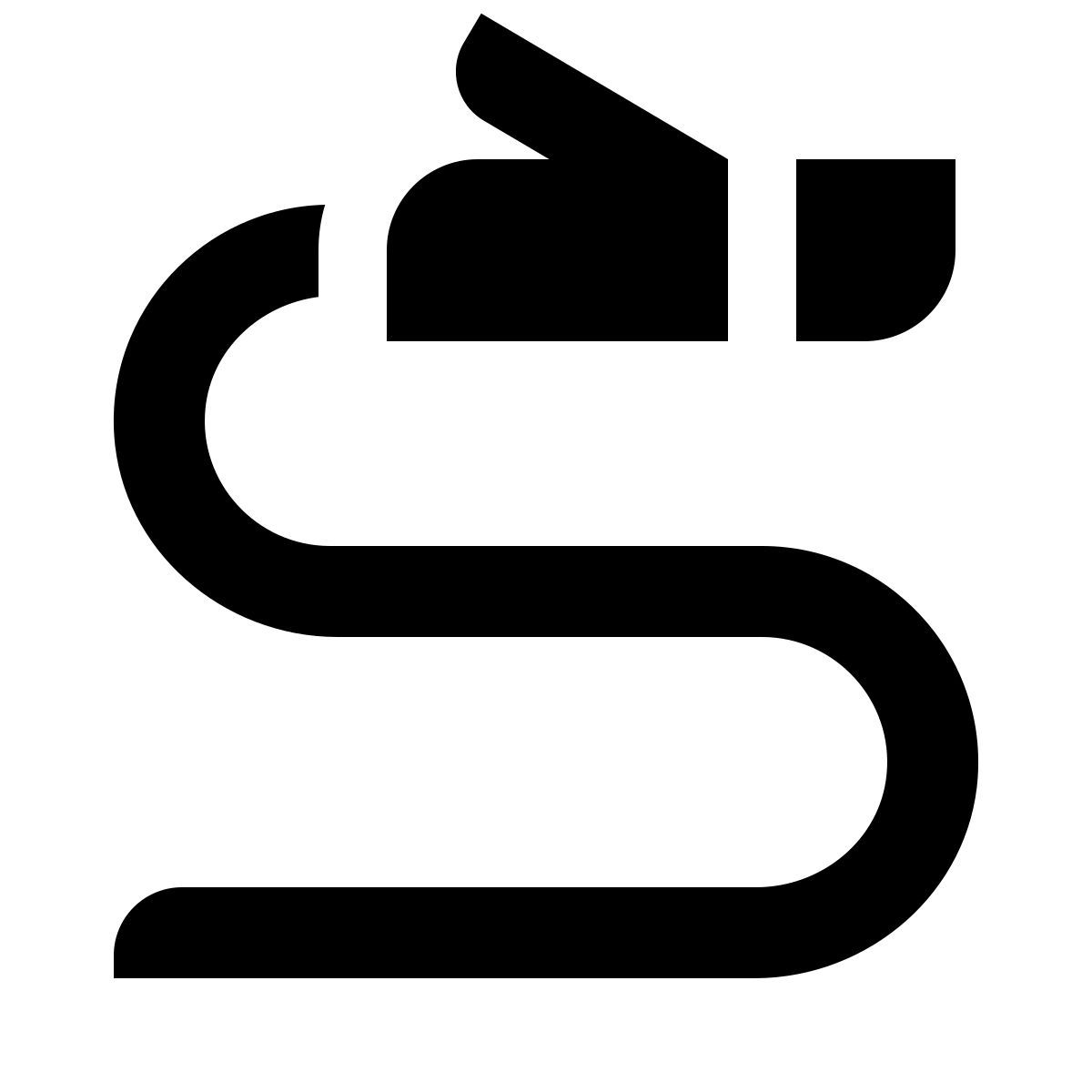 deco glyph style câble réseau icon