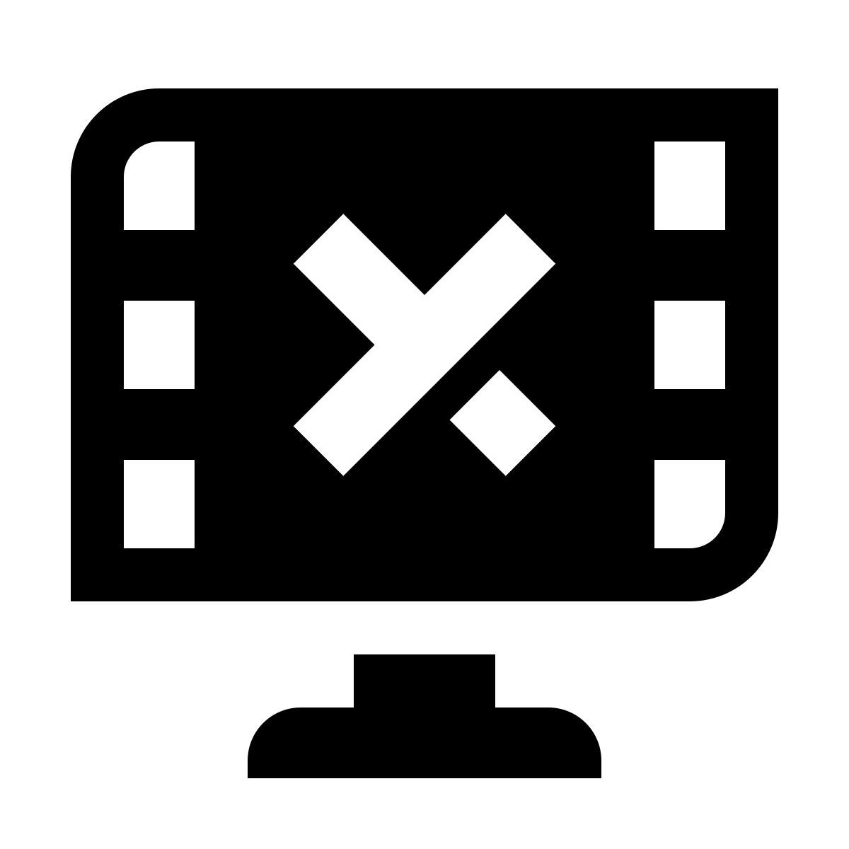 deco glyph style not showing video frames icon