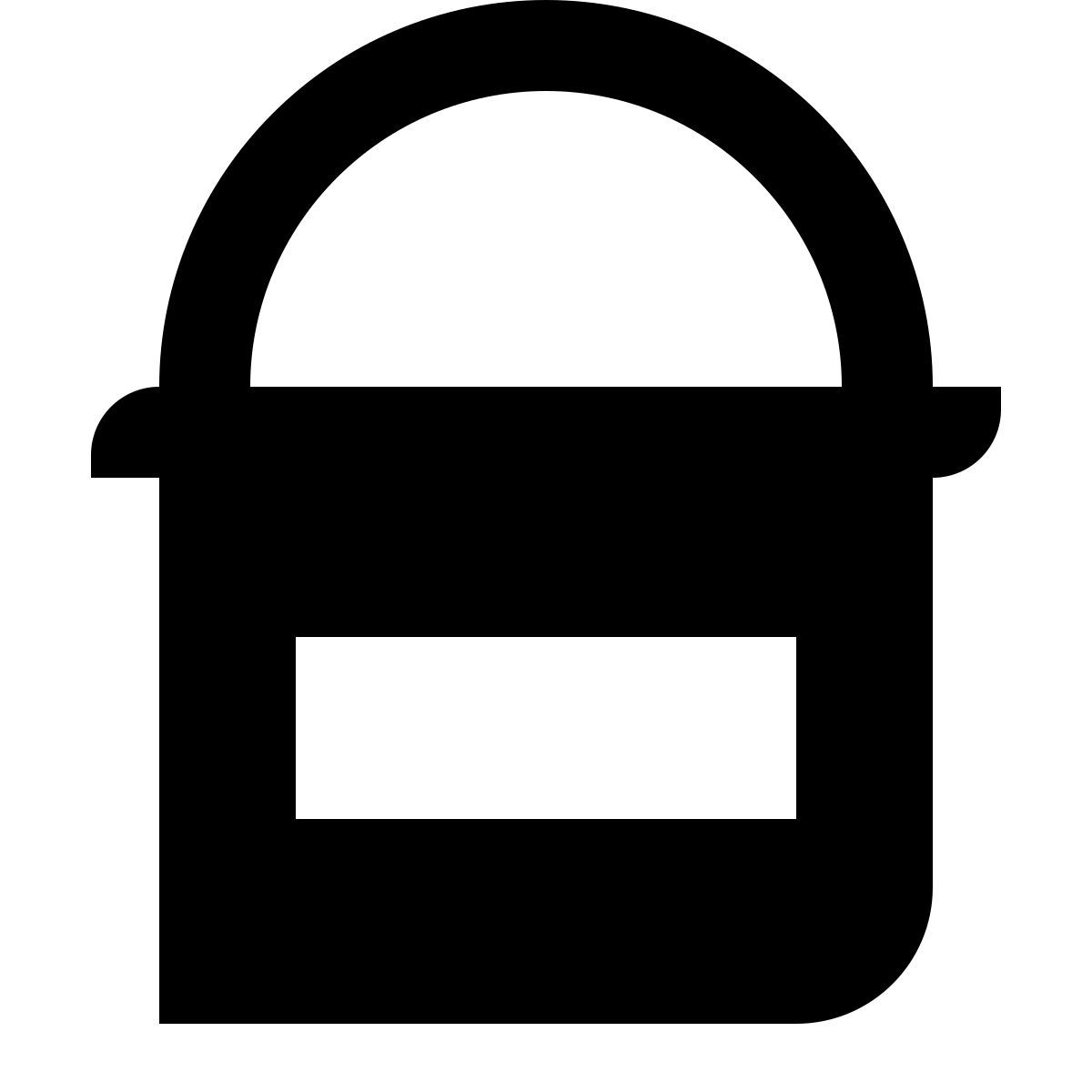 deco glyph style farbeimer mit etikett icon