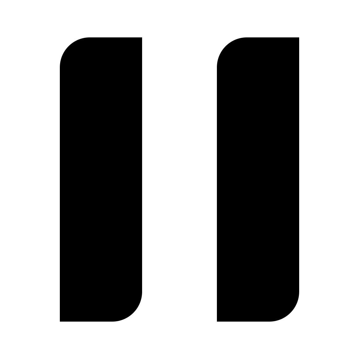 deco glyph style pause icon