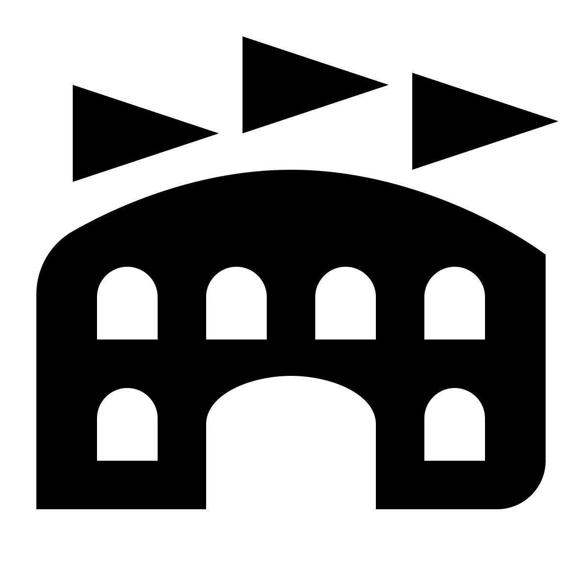 deco glyph style arena icon